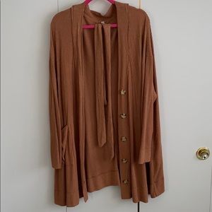 Free People Belted Cardigan